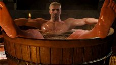 The Witcher cover: the (expensive) figurine with Geralt in the bathtub