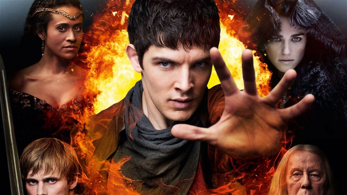 Copertina di Merlin, il cast della serie britannica con protagonista Colin Morgan