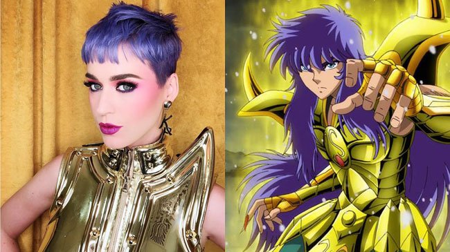 Copertina di Katy Perry ha completato la trasformazione in Cavaliere dello Zodiaco