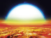 Cover of The hottest planet ever discovered contains metals vaporized in the atmosphere