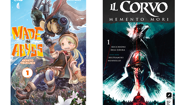 Copertina di Cartoomics Milano, Made in Abyss e il Corvo: Memento Mori in anteprima