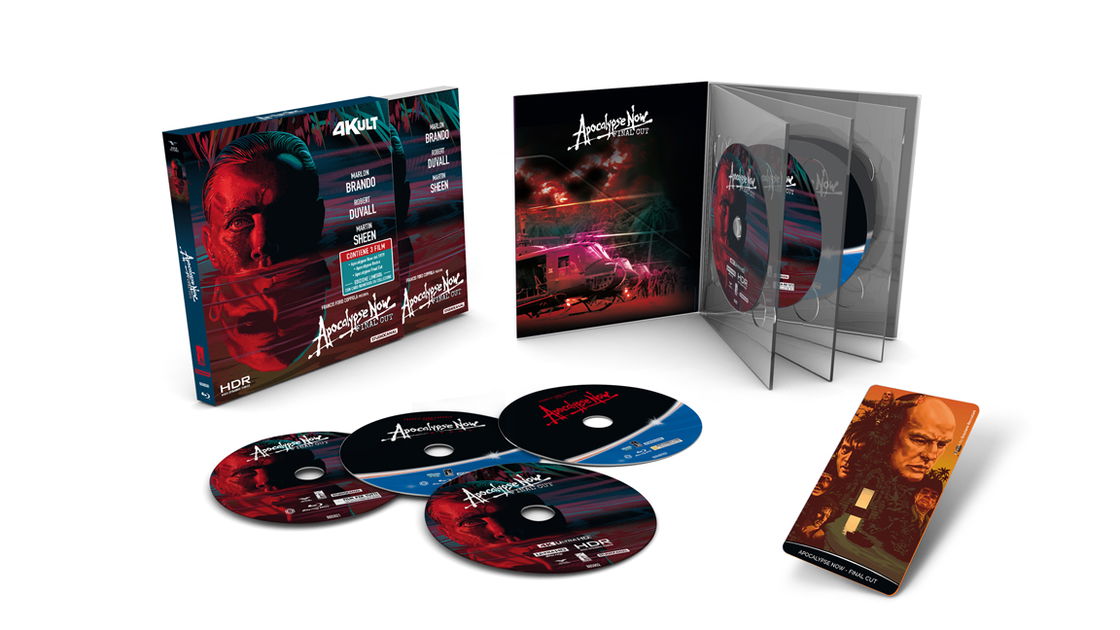 Copertina di Apocalypse Now - Final Cut in edizione UHD 4K restaurata da Coppola stesso