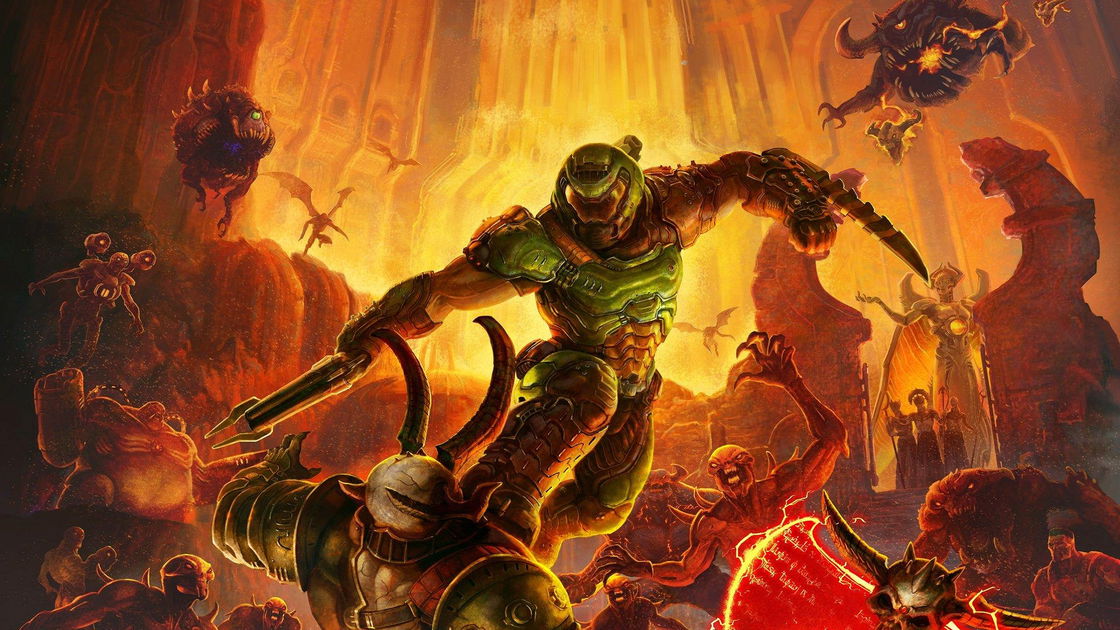 Copertina di DOOM Eternal è più grande, grosso e cattivo con The Ancient Gods