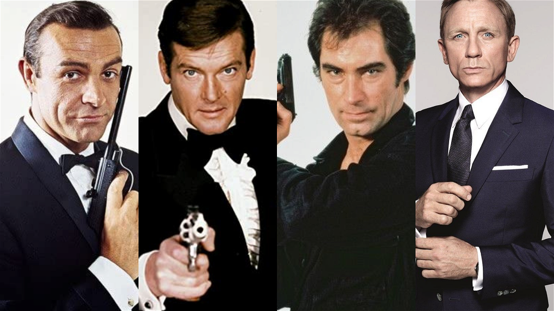 Copertina di Tutti gli attori che hanno interpretato James Bond, da Sean Connery a Daniel Craig