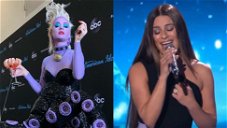Portada de Disney Fever en American Idol: Katy Perry como Ursula y Lea Michele cantando La Sirenita