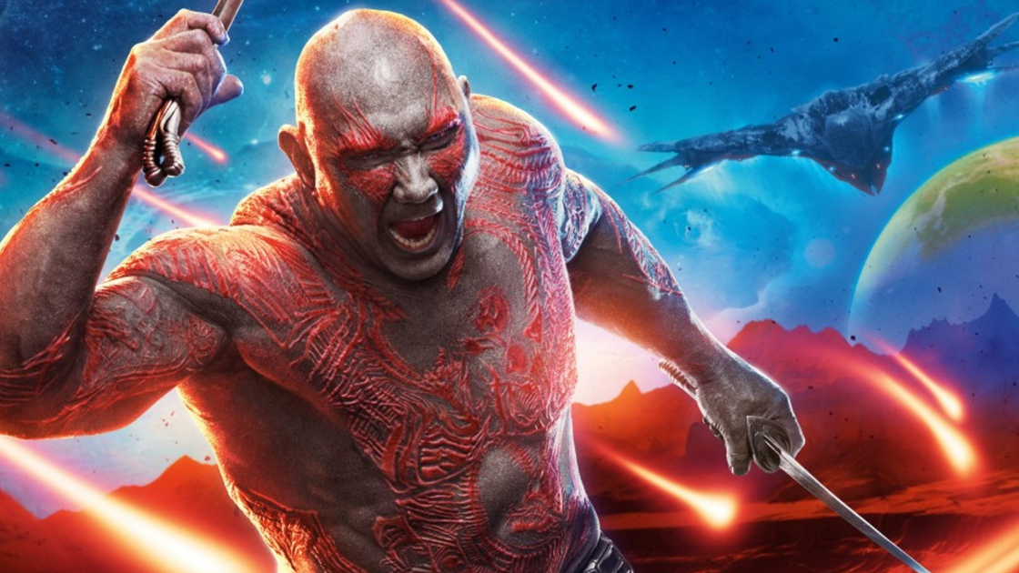 Copertina di Guardiani della Galassia 3 potrebbe essere l'ultimo film per Drax, ne parla Dave Bautista