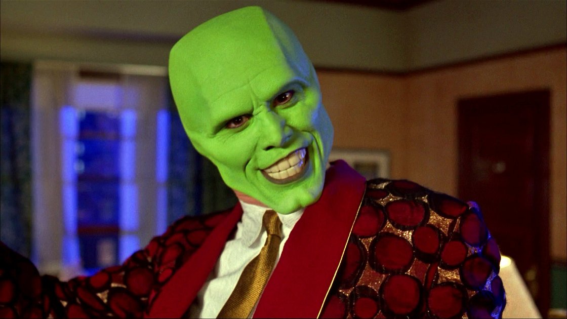Copertina di The Mask: chi è Jim Carrey, l'uomo con la maschera (verde)