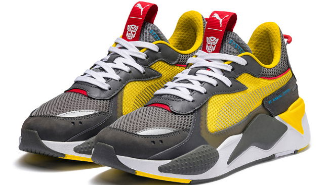Copertina di Puma omaggia i Transformers con due modelli di sneakers a tema