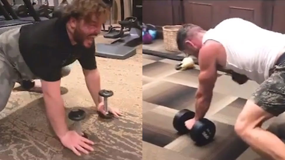 Ο Jack Black Cover αναδημιουργεί την προπόνηση του Chris Hemsworth (... ή τουλάχιστον προσπαθεί): το αστείο βίντεο