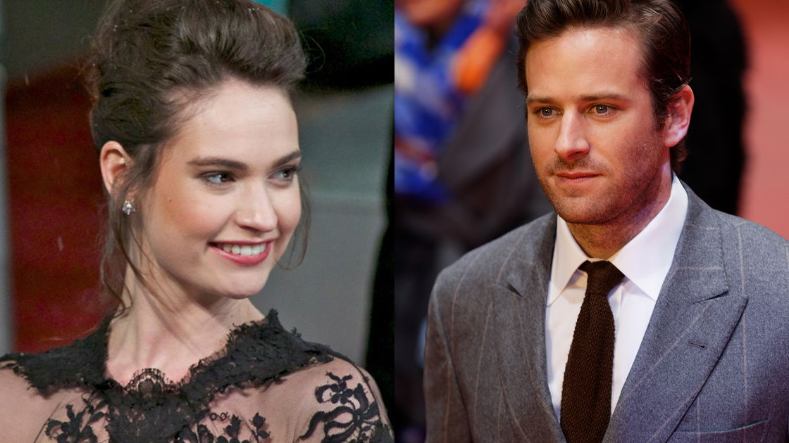 Copertina di Rebecca, l'adattamento del romanzo di Daphne du Maurier con Lily James e Armie Hammer