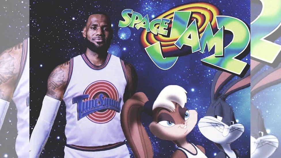 Copertina di Space Jam 2: prima immagine di LeBron James con l'uniforme dei Looney Tunes