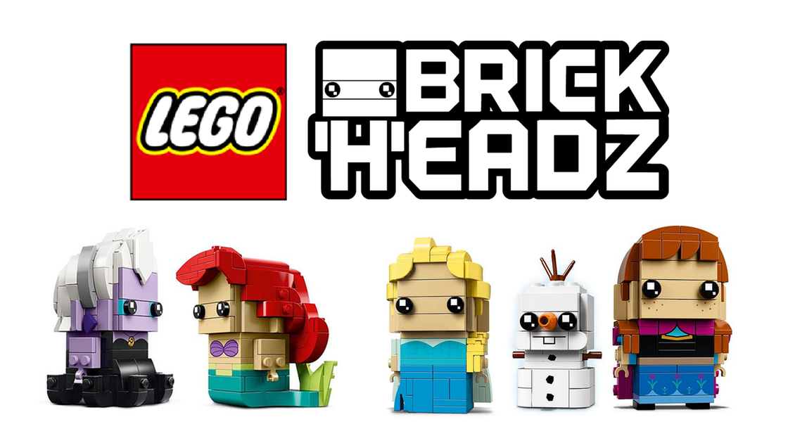 Copertina di LEGO BrickHeadz: arrivano i set di Frozen e de La Sirenetta!