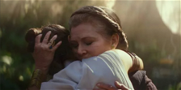 Copertina di Carrie Fisher e le imprecazioni nell'orecchio di Daisy Ridley durante quell'abbraccio nel trailer di Star Wars 9