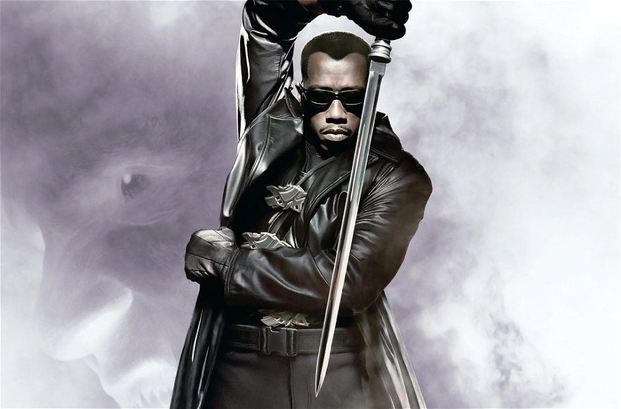 Copertina di Blade: l'ammazzavampiri Marvel nella trilogia con Wesley Snipes