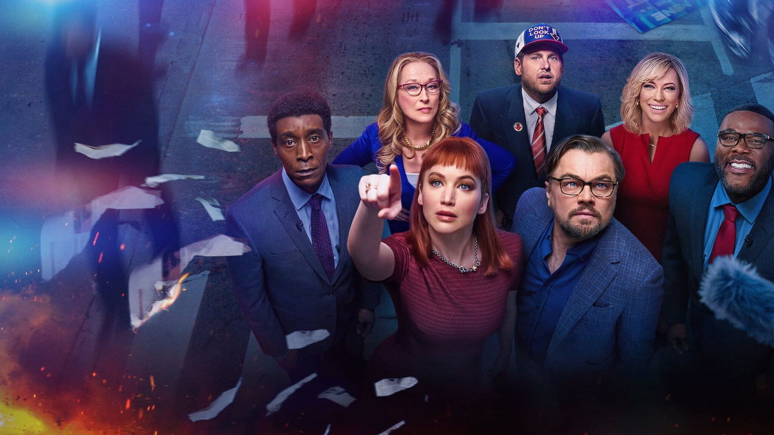 Copertina di 6 curiosità su Don't Look Up, film Netflix con Leonardo DiCaprio e Jennifer Lawrence