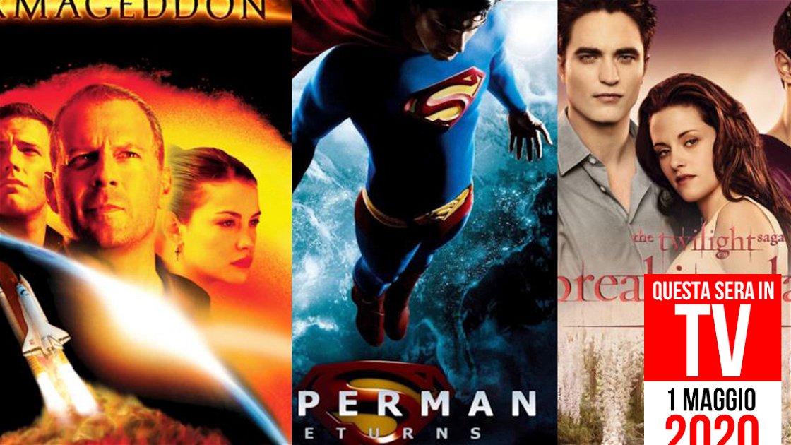 Portada de Film Tonight on TV: 1 de mayo de 2020 con Armageddon y Superman Returns