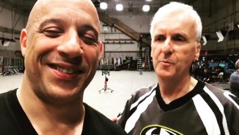 Copertina di Vin Diesel si unisce ai sequel di Avatar? Il video con James Cameron sul set