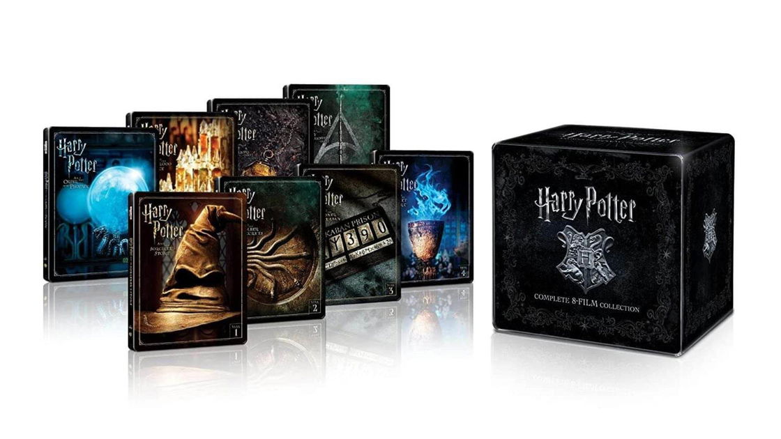 Portada de todas las películas de Harry Potter en una caja imperdible en oferta