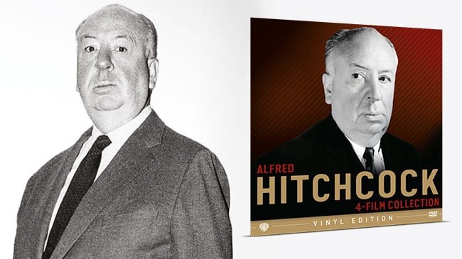 Copertina di La Vinyl Edition dedicata ad Alfred Hitchcock: 4 capolavori in un'insolita collezione DVD