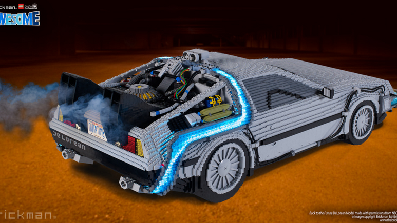 Copertina di Ritorno al futuro e la spettacolare DeLorean di LEGO fatta di 65143 mattoncini