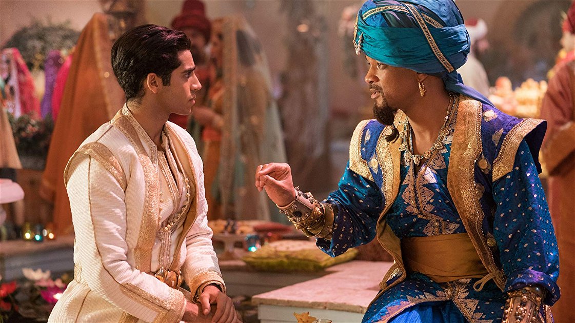 Copertina di Aladdin: prime clip; Mena Massoud parla di Jasmine