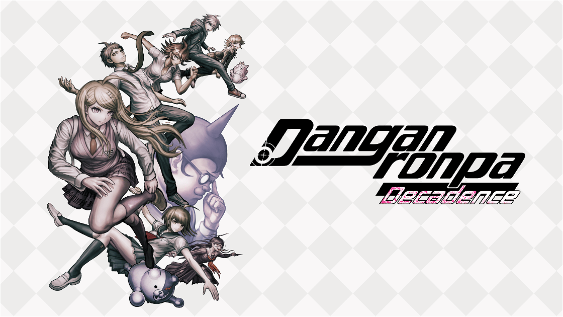 Εξώφυλλο του Danganronpa Decadence: μια τρελή περιπέτεια μεταξύ anime και βιντεοπαιχνιδιών