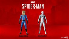 Copertina di Marvel's Spider-Man per PS4: due nuovi costumi a tema Fantastici 4