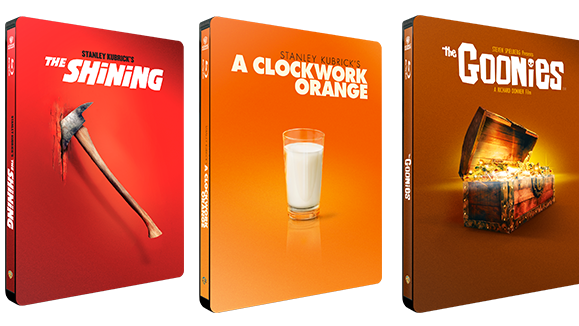 Copertina di Iconic Moments Steelbook, l'esclusiva collana di boxset per i 95 anni di Warner Bros.
