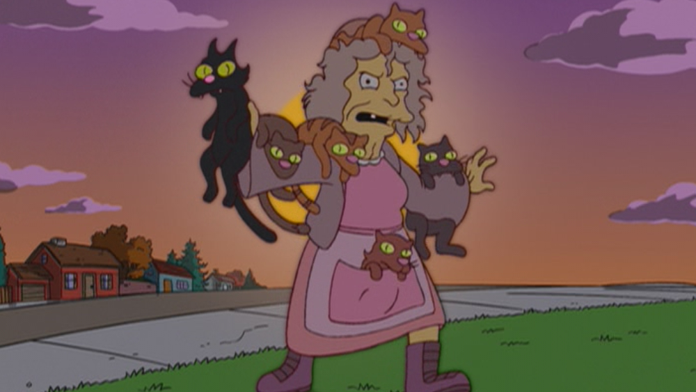 Copertina di La Gattara dei Simpson: vagabonda da rinchiudere o zitella disperata?