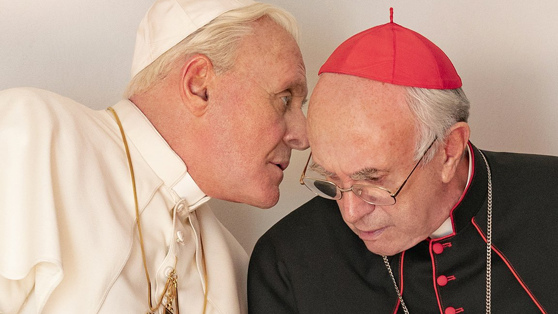 Copertina di I due papi, la recensione del film Netflix: vivo un Papa se ne fa un altro (film)
