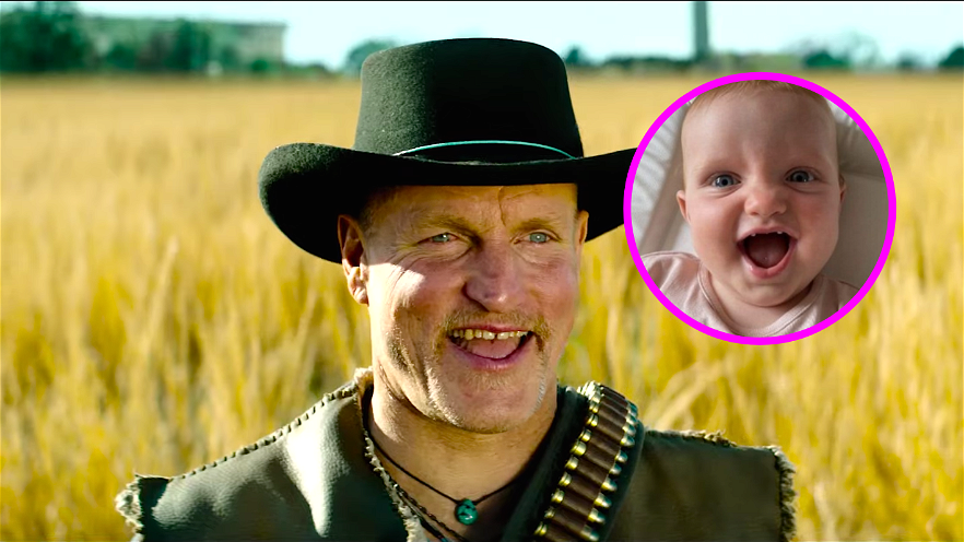 La foto della bambina uguale a Woody Harrelson è virale (e l'attore ha risposto)