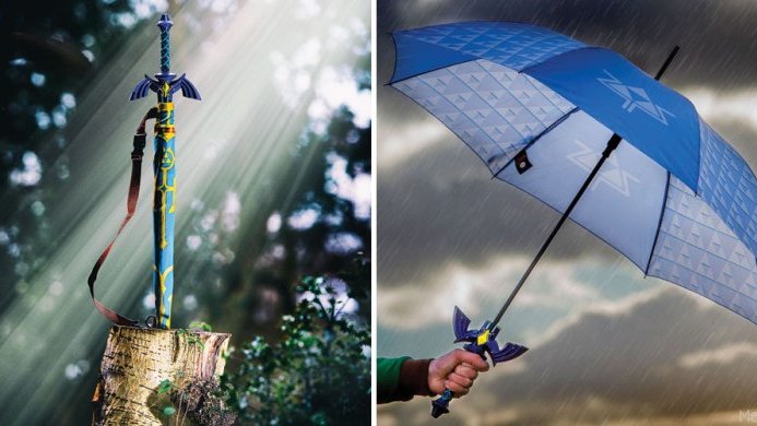 Copertina di Proteggiamoci dalla pioggia con il bellissimo ombrello di The Legend of Zelda