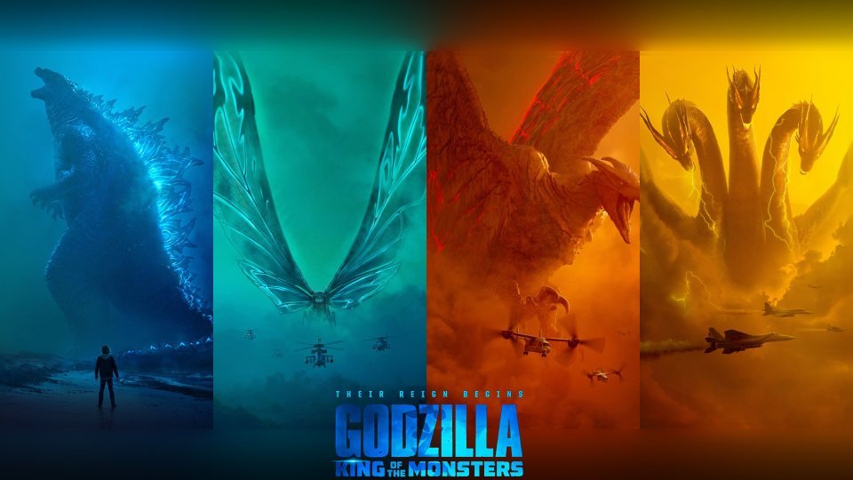 Copertina di Godzilla: King of the Monsters, quattro poster per celebrare il capodanno cinese