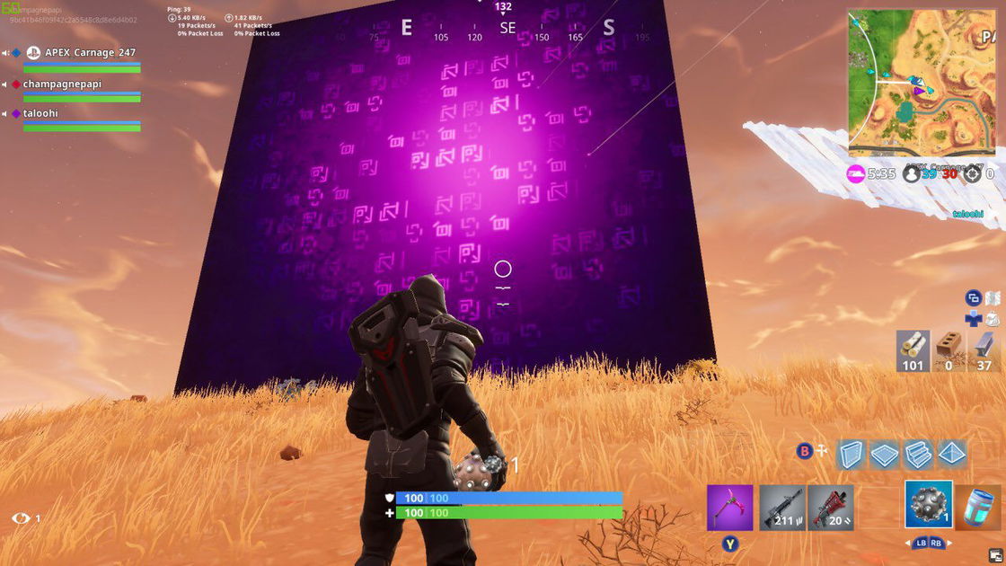 Copertina di Fortnite: cosa può essere quel cubo viola?