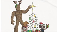 Cover a Guardians of the Galaxy themed Christmas with these greeting cards