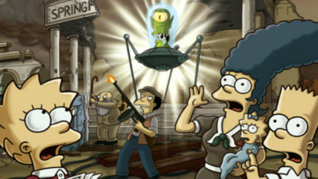 Copertina di Quella volta in cui I Simpson resero omaggio a La Guerra dei Mondi