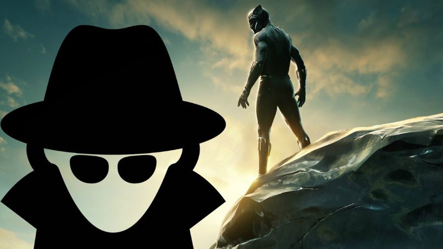 Copertina di Si fingono un uomo in impermeabile per andare a vedere Black Panther