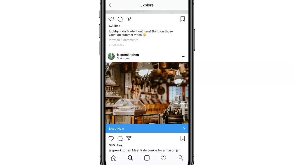 Copertina di Instagram, arrivano le pubblicità mirate travestite da Storie