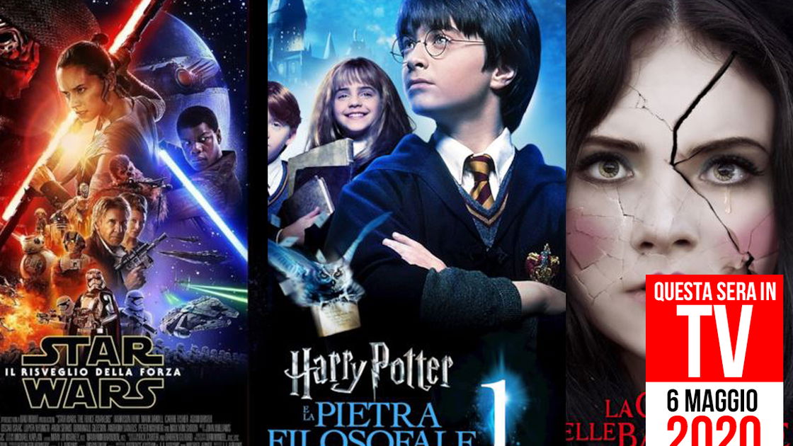 Copertina di Film in TV stasera: Star Wars e Harry Potter in onda il 6 maggio 2020