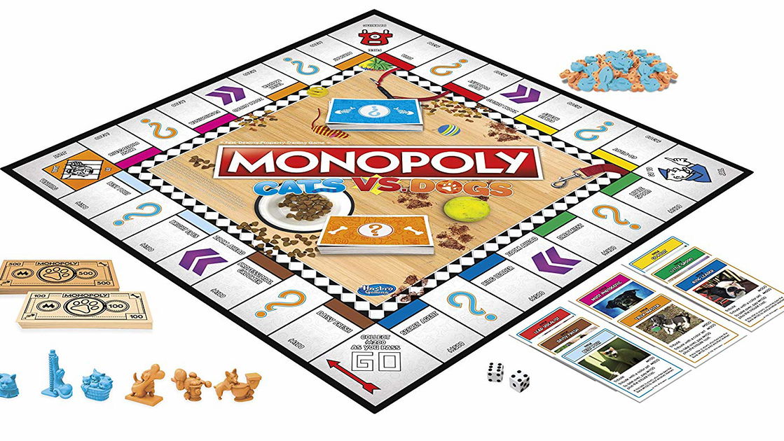 Copertina di Cani e gatti si sfidano in una nuova versione di Monopoly