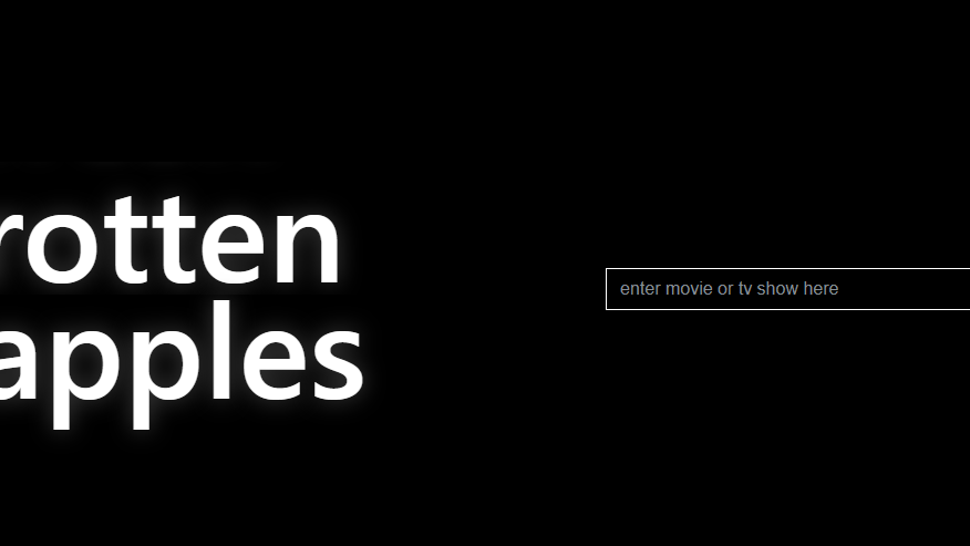 Copertina di Rotten Apples, il sito che indica le "mele marce" di serie TV e film