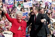 Cover of Barbara Bush is dead: the first lady of America with silver hair
