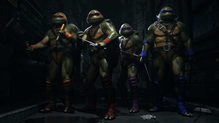 Portada de la pelea de las Tortugas Ninja en Injustice 2: el primer video del juego