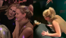 Copertina di Adele e Jennifer Lawrence: serata coi fan al gay bar, all'insegna dei giochi alcolici [VIDEO]