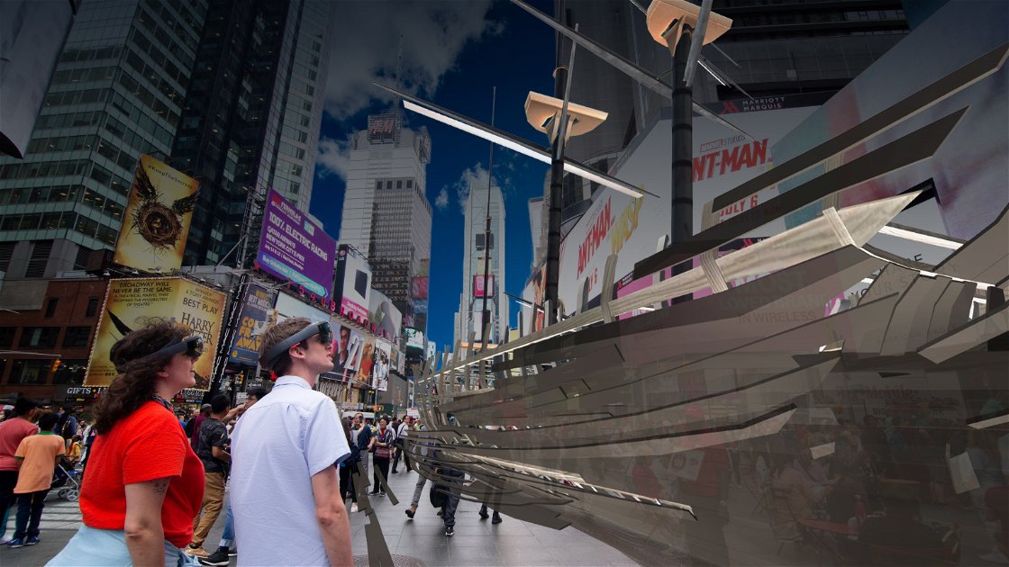 Copertina di Times Square è sommersa nell'esposizione di arte virtuale di Mel Chin