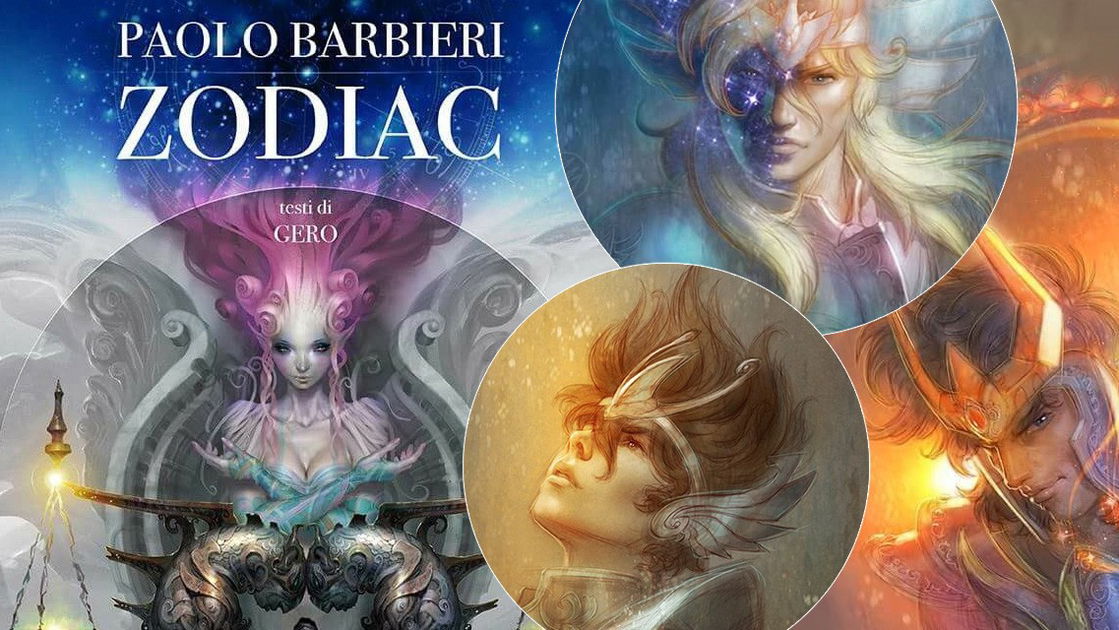 Copertina di Gli splendidi Cavalieri dello Zodiaco realizzati da Paolo Barbieri