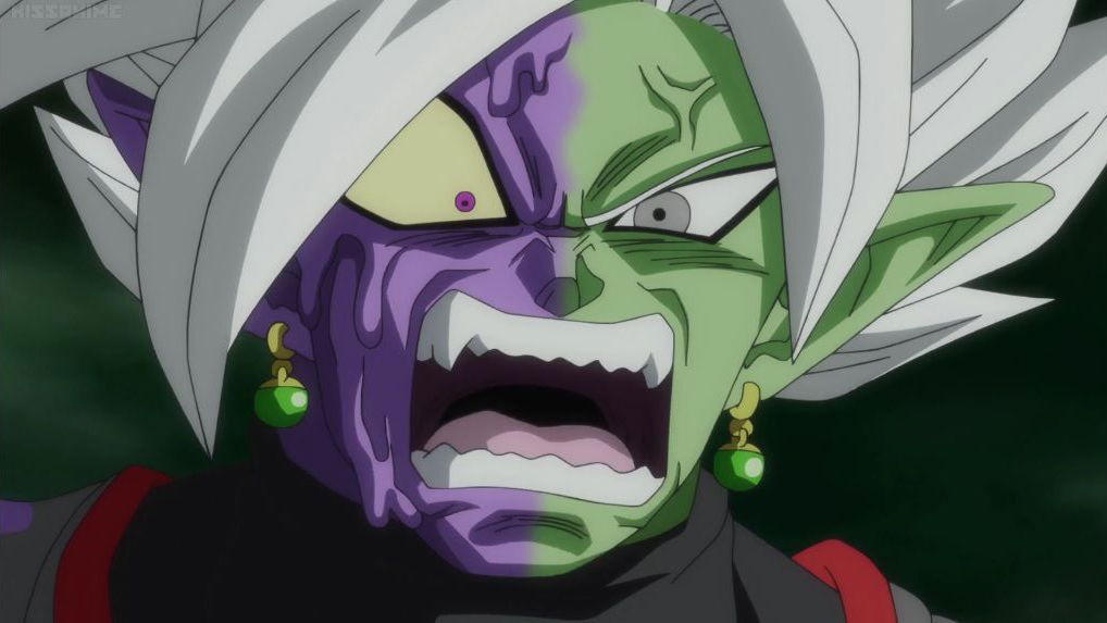 Copertina di Dragon Ball FighterZ: Vegeth Super Saiyan Blu e Fused Zamasu combattono in video