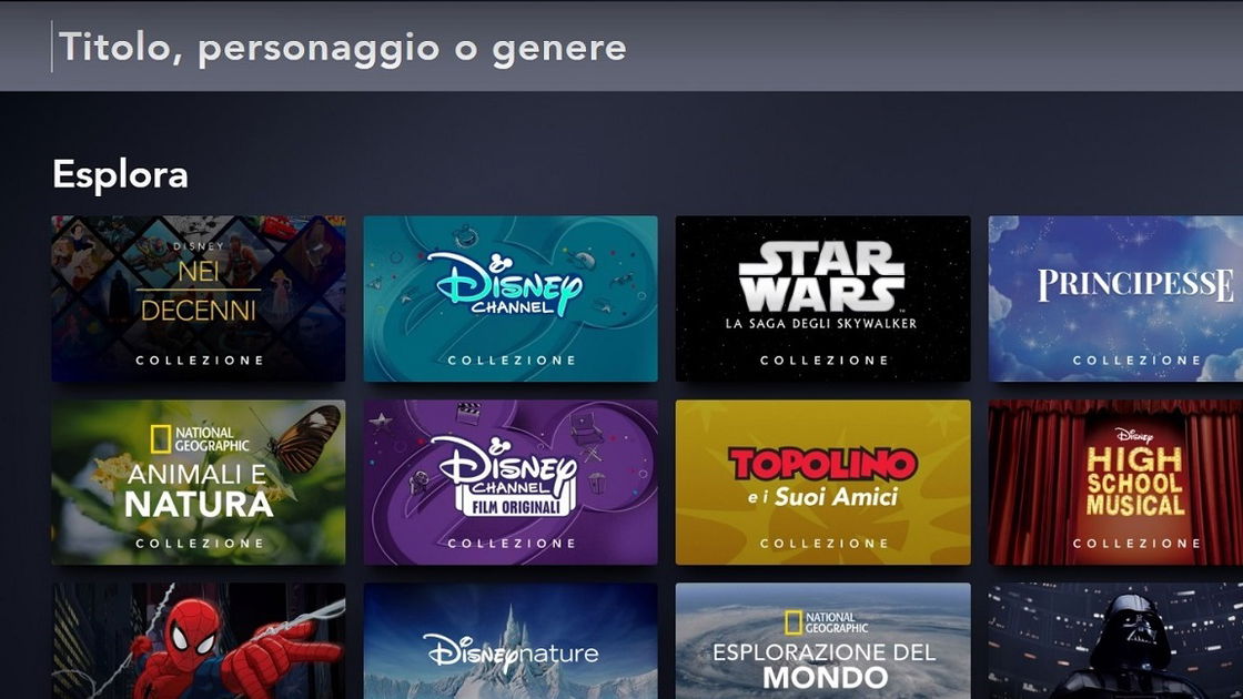 Copertina di Disney+, come funziona la ricerca dei contenuti