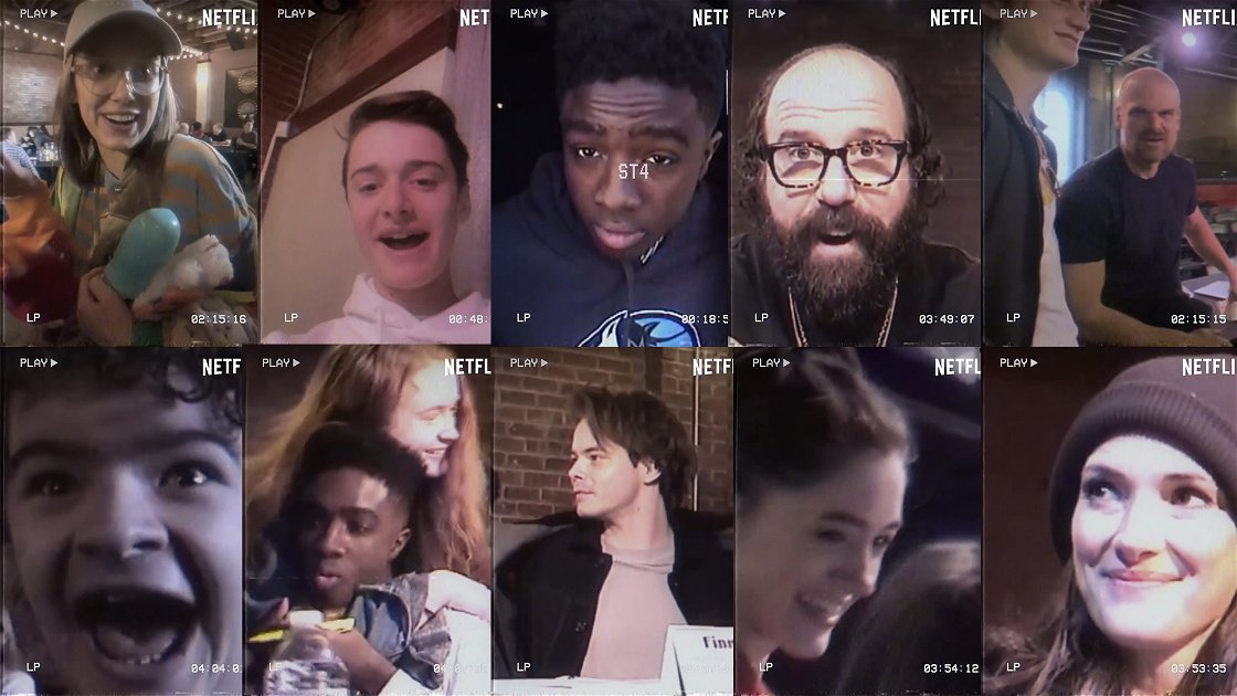 Copertina di Stranger Things 4: il video dietro le quinte con il cast della nuova stagione