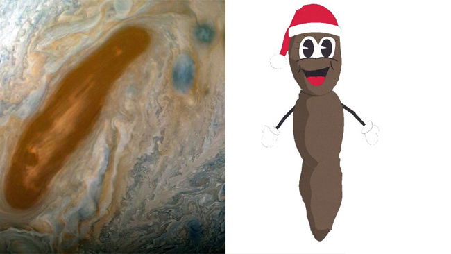 Copertina di La NASA vede Mr. Hankey di South Park in una foto di Giove